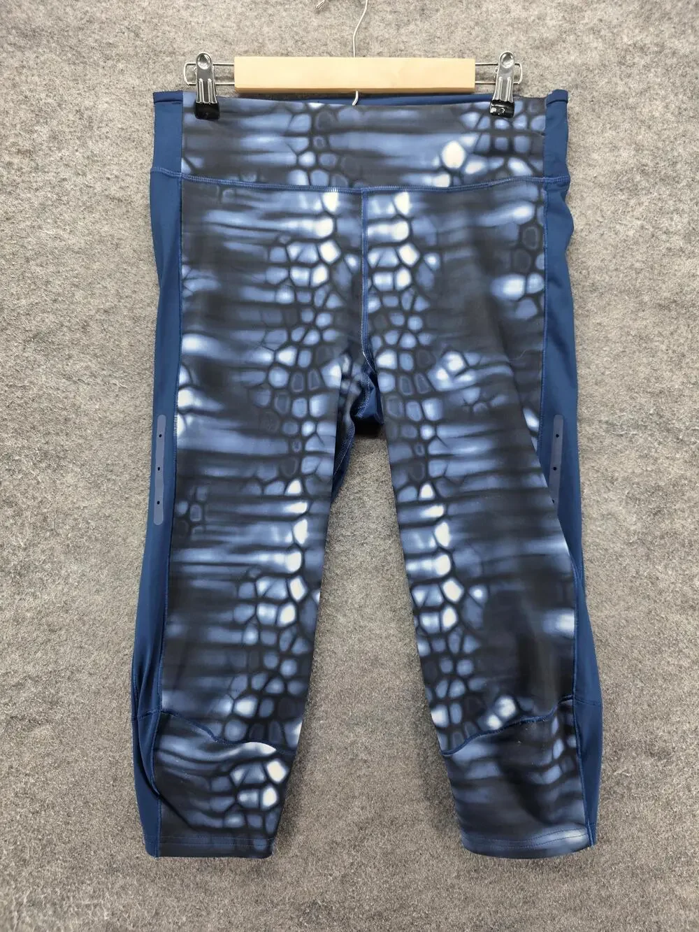 Adidas Leggings Mens M Blue Supernova Compression 3/4 Running Climalite Gym